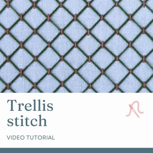 Trellis stitch video tutorial