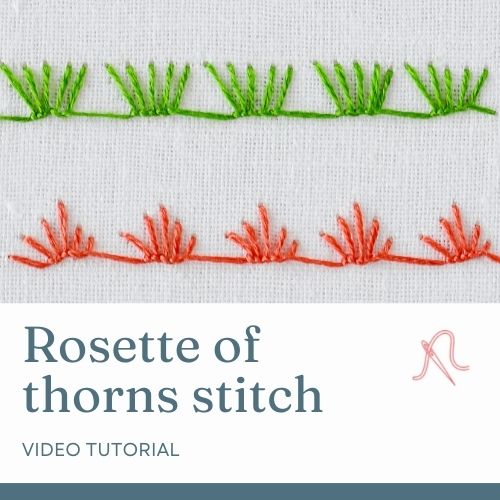 Rosette of thorns stitch video tutorial