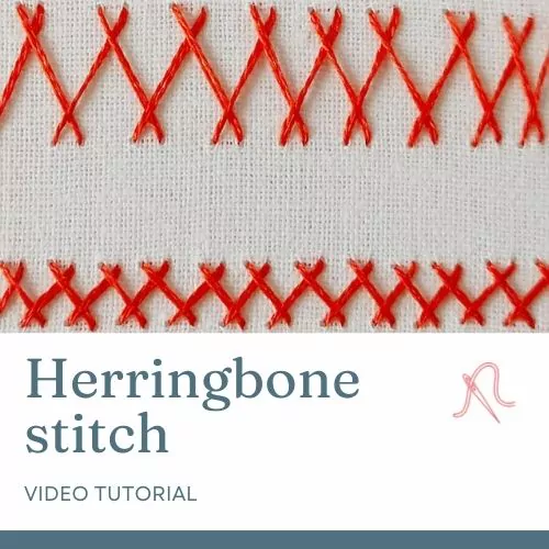 Herringbone stitch video tutorial