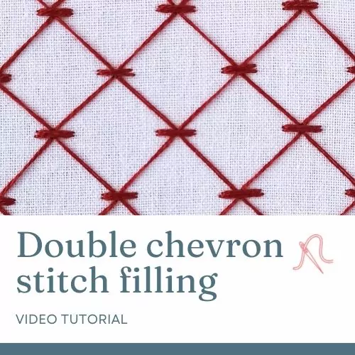 Double chevron stitch filling video tutorial