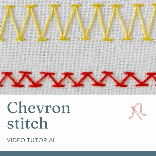 Chevron stitch video tutorial