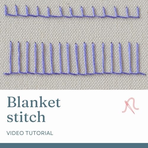 Blanket stitch video tutorial