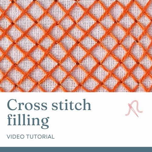 Cross stitch filling video tutorial