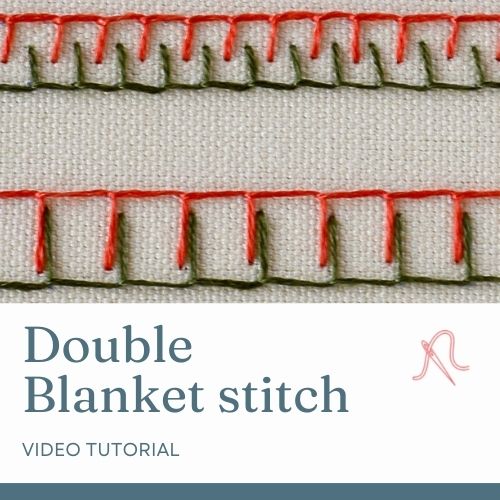 Double blanket stitch video tutorial