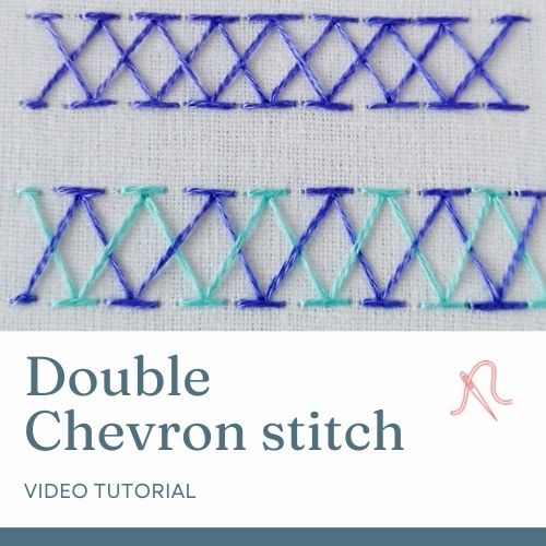 Double chevron stitch video tutorial