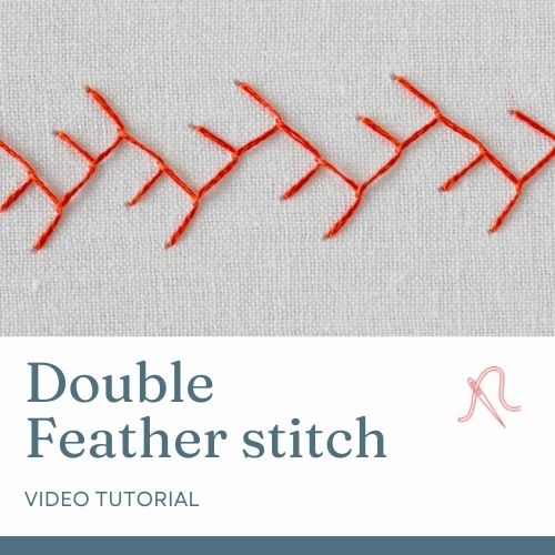 Double feather stitch video tutorial