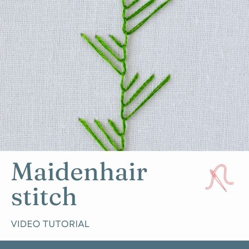 Maidenhair stitch video tutorial