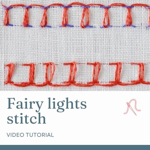 Fairy lights stitch video tutorial