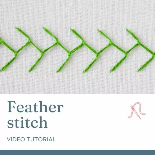 Feather stitch video tutorial