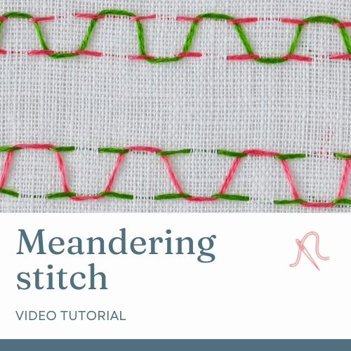 Meandering stitch video tutorial