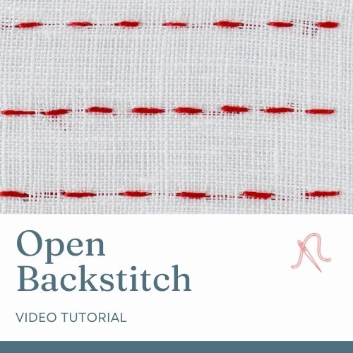 Open backstitch video tutorial