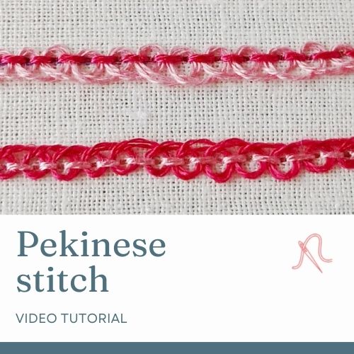 Pekinese stitch video tutorial
