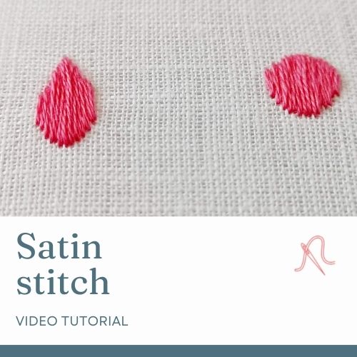 Satin stitch video tutorial