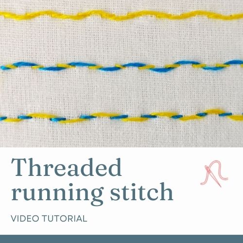 Threaded running stitch video tutorial