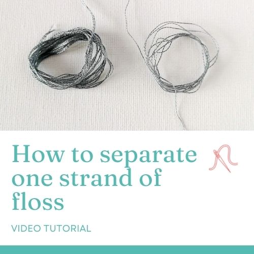 How to separate one strand of floss - video tutorial