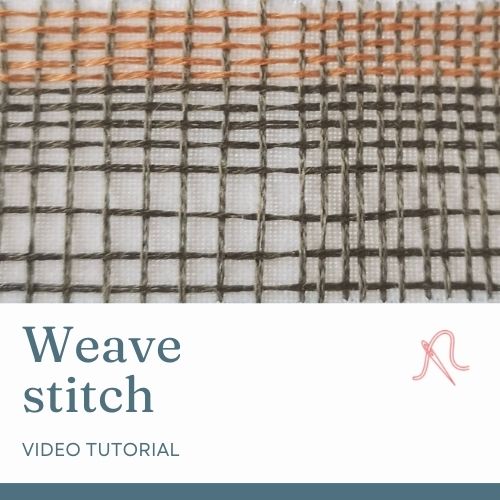 Weave stitch video tutorial