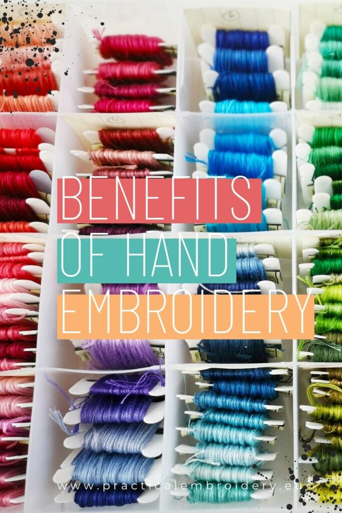 benefits of hand embroidery