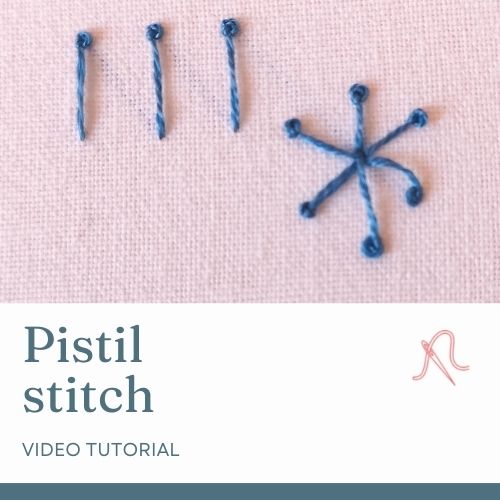 Pistil stitch video tutorial