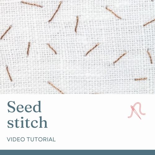 Seed stitch video tutorial