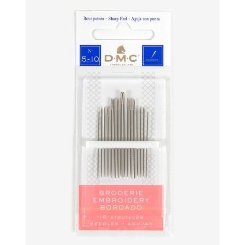 DMC Hand Embroidery Needles, Size 5-10 on Amazon