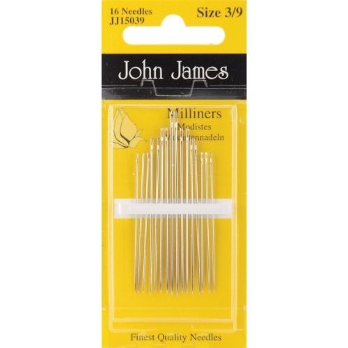 Milliners Hand Needles, size 3/9 on Amazon