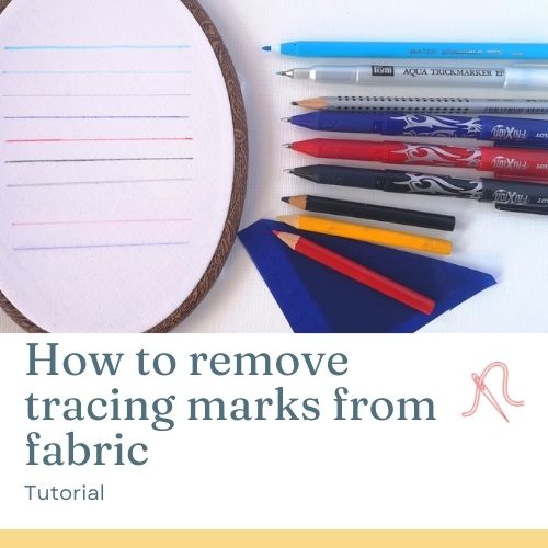 How to remove tracing marks from fabric