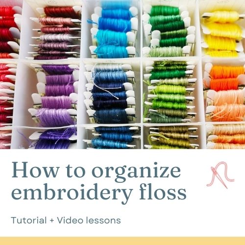 How to organize embroidery floss
