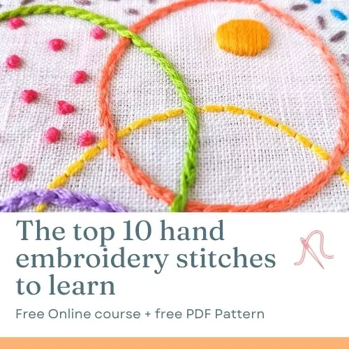 Top 10 stitches to learn, free course and pattern download