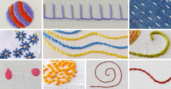 Best embroidery stitches. Top 10 stitches to learn