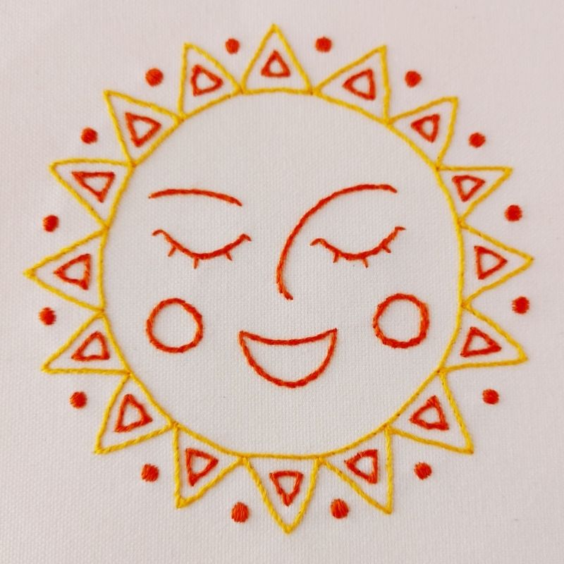 Happy Sun pattern 2