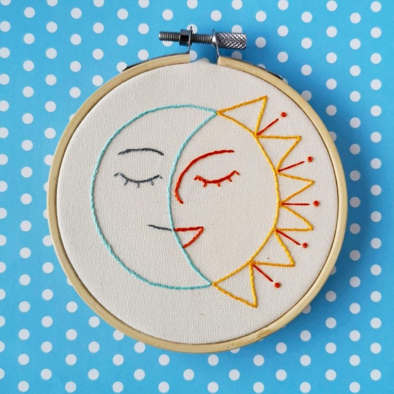 Smiling Sun and Moon pattern 2