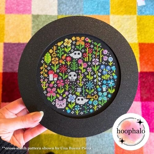 Circle embroidery hoop frame on Etsy