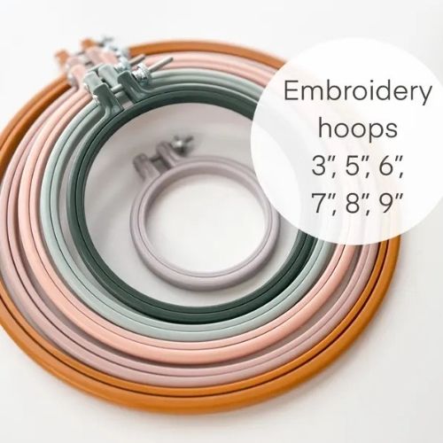 Plastic no slip embroidery hoops on Etsy