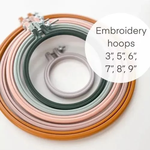 Plastic no slip embroidery hoops on Etsy