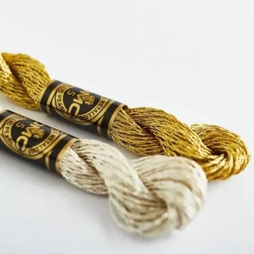 DMC Metallic Pearl cotton, Size 5 on Etsy