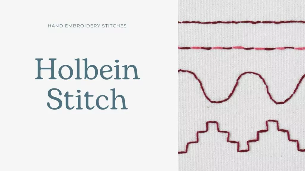 Holbein stitch hand embroidery tutorial
