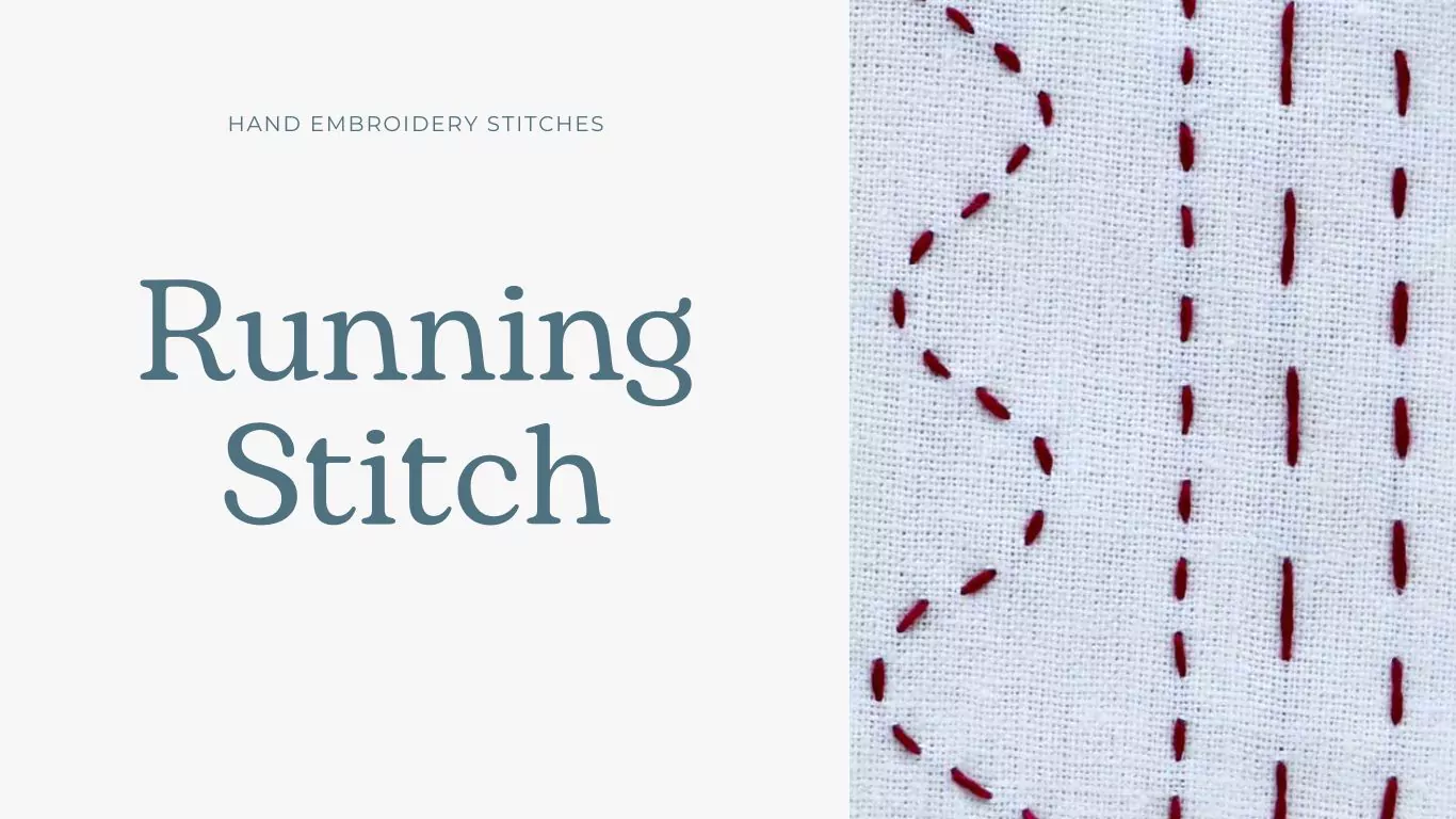 running stitch hand embroidery tutorial