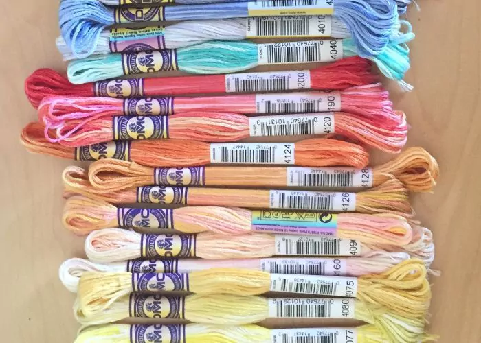 DMC variegated embroidery floss - various colors - image