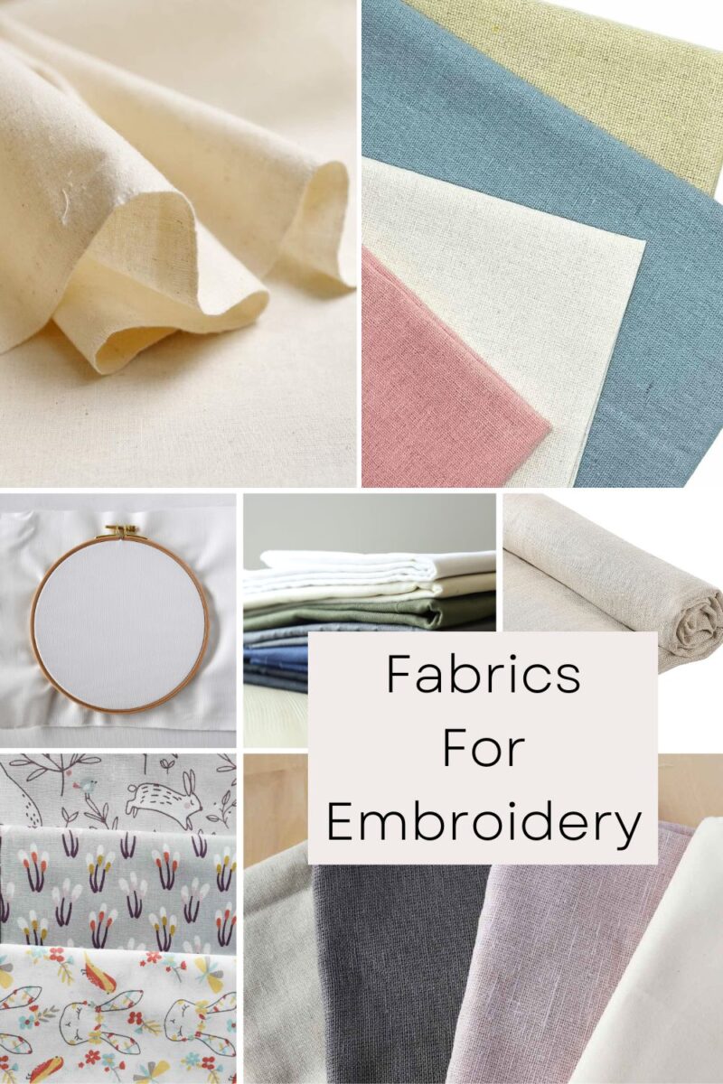 Best Fabric for Hand Embroidery PIN image