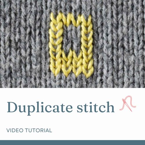 Duplicate stitch