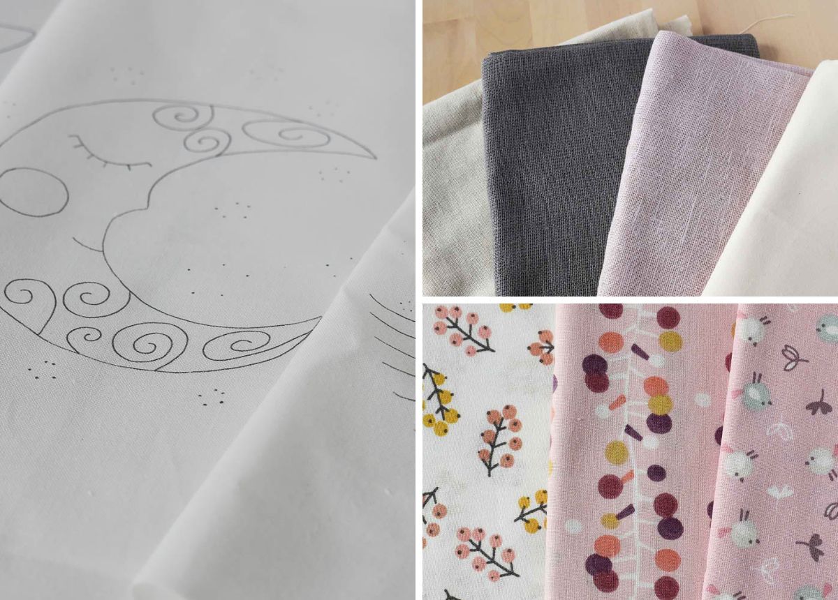 Fabrics for hand embroidery - linens and cottons - image