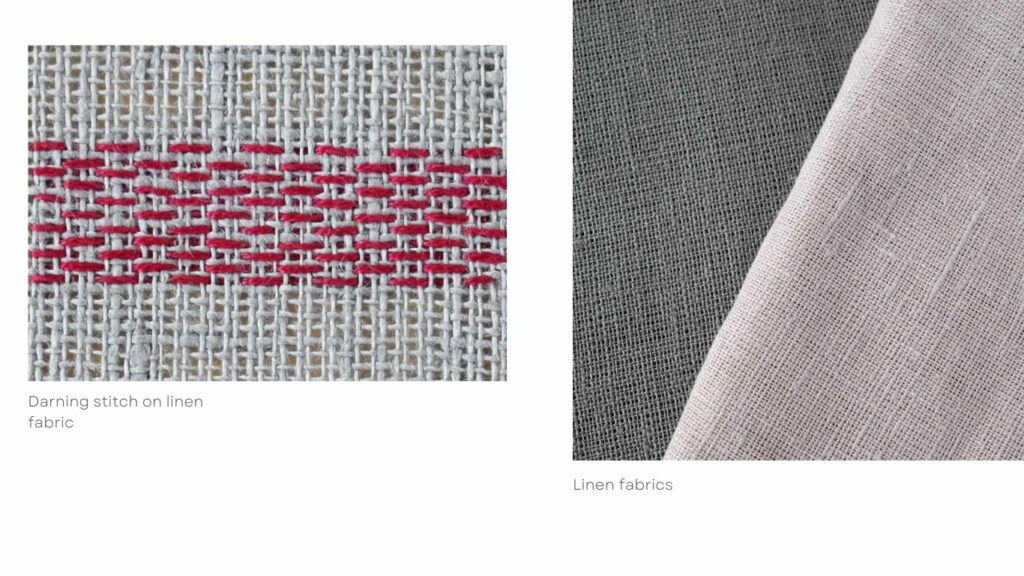 100% Linen Fabric for Embroidery, Embroidery Fabric, Linen Cloth