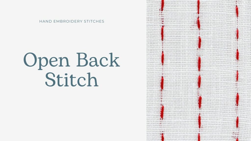 Open back stitch