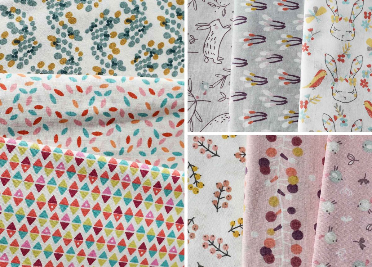 Quilting cotton with cute prints image