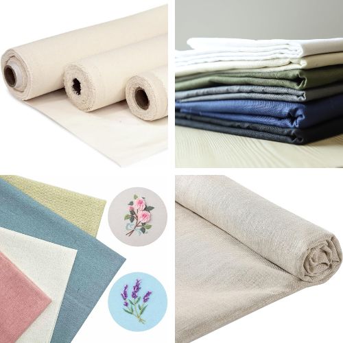 Selection of fabrics on Amazon image