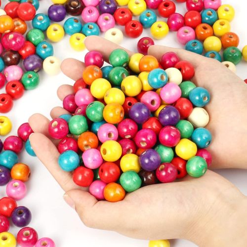 Colorful Wooden Beads on Amazon image