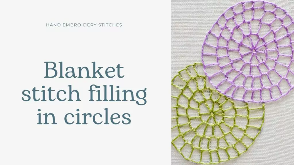 Blanket stitch filling in circles