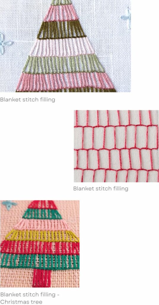Filling with blanket stitch - examples