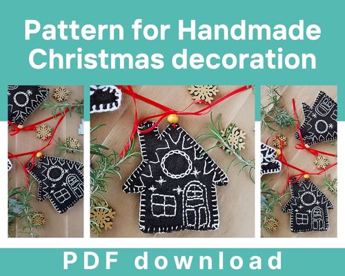 Handmade Christmas decoration free pdf pattern