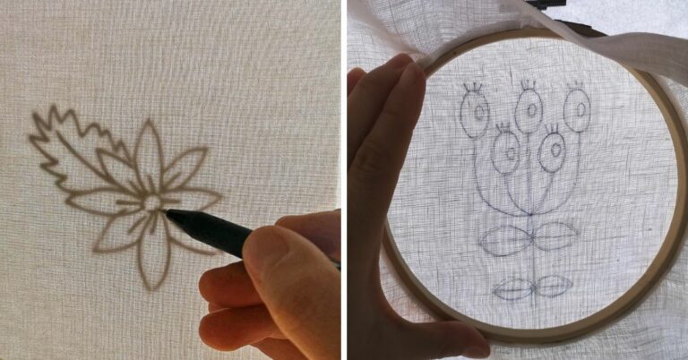 How to transfer hand embroidery patterns – simple and inexpensive Lightbox method